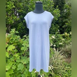 Eileen Fisher jersey knit cap sleeve t-shirt dress - size XS